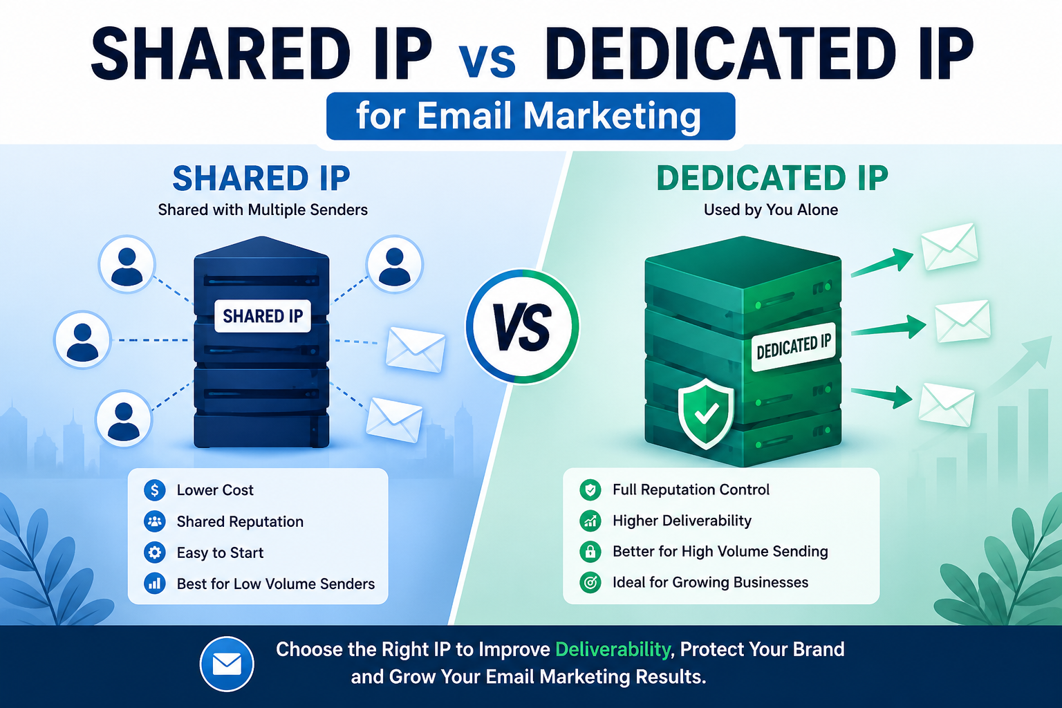 Shared IP vs Dedicated IP comparison