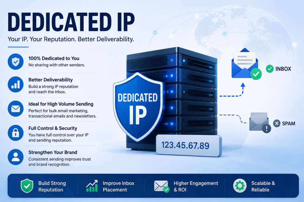 Dedicated IP benefits for email marketing