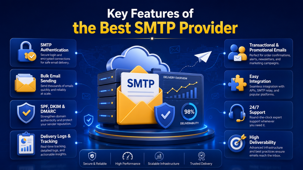 smtp features