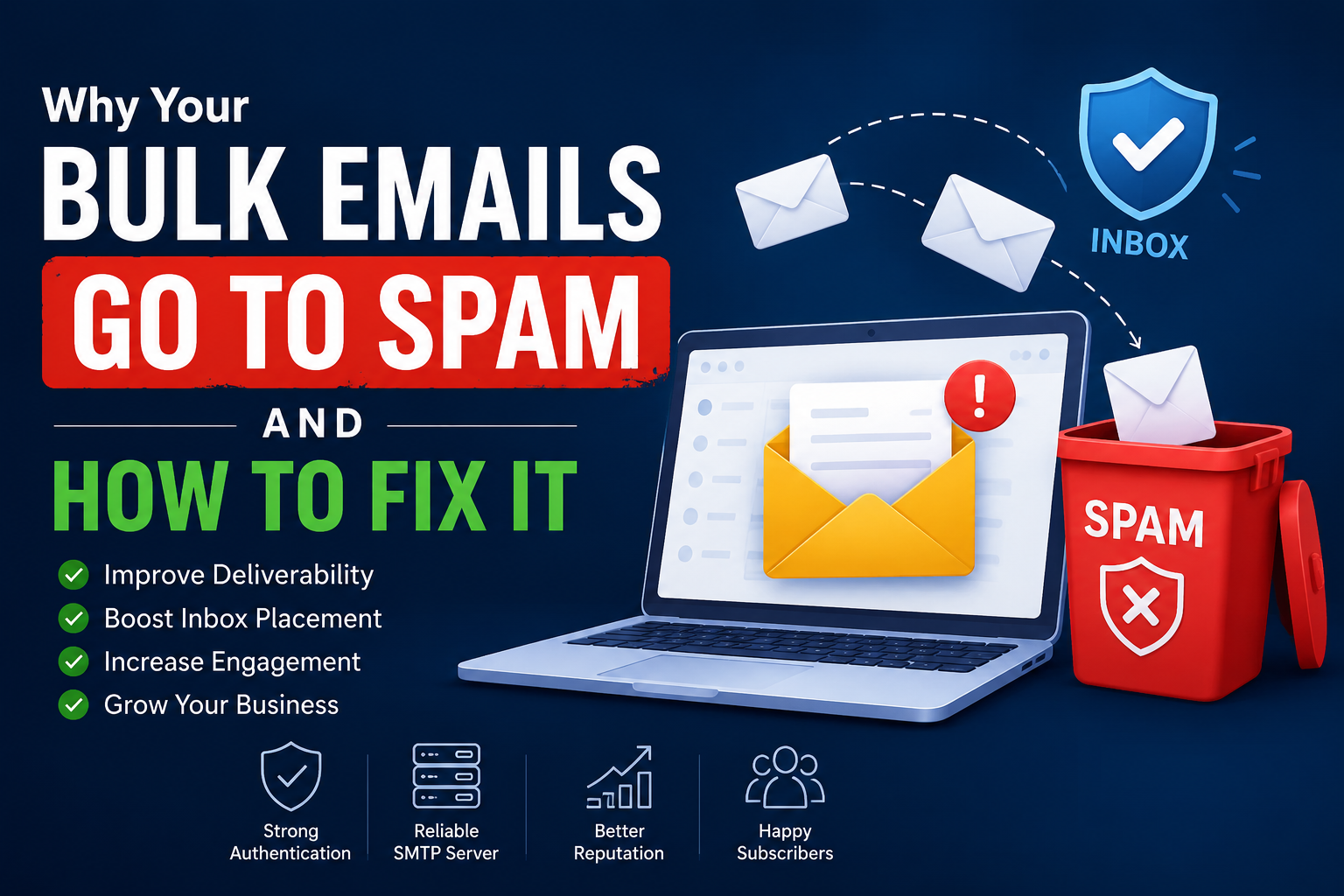 How to fix bulk emails in spam