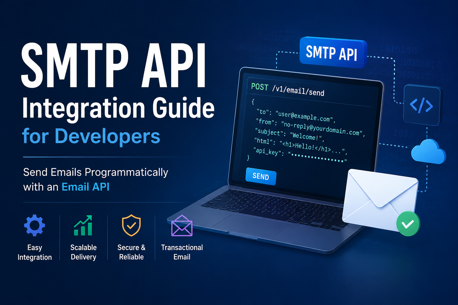 SMTP API integration for developers