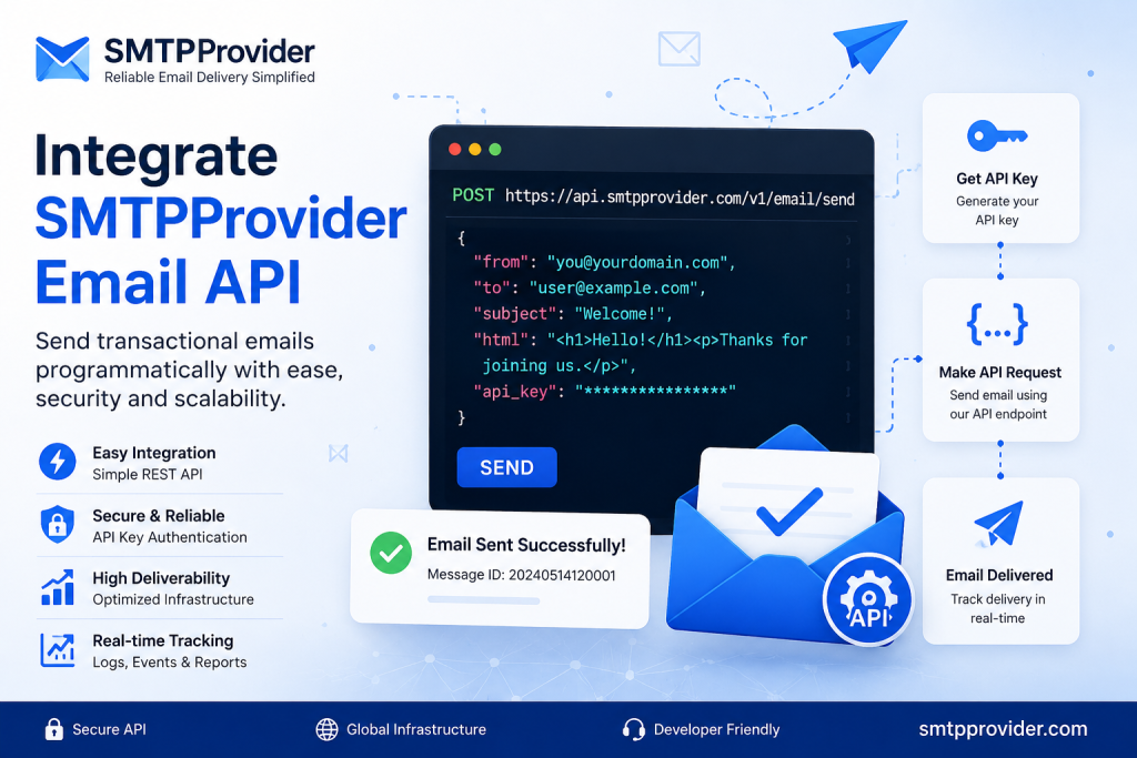 SMTPProvider email API integration guide